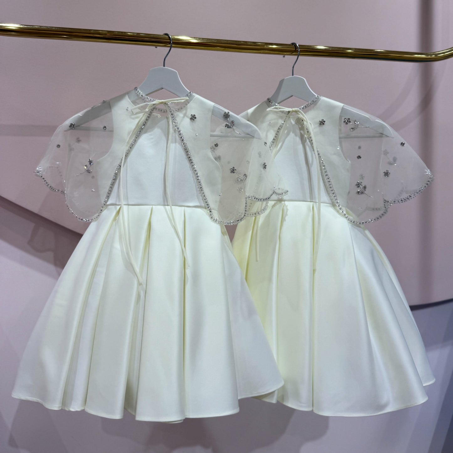 Crystal Butterfly Cape Dress