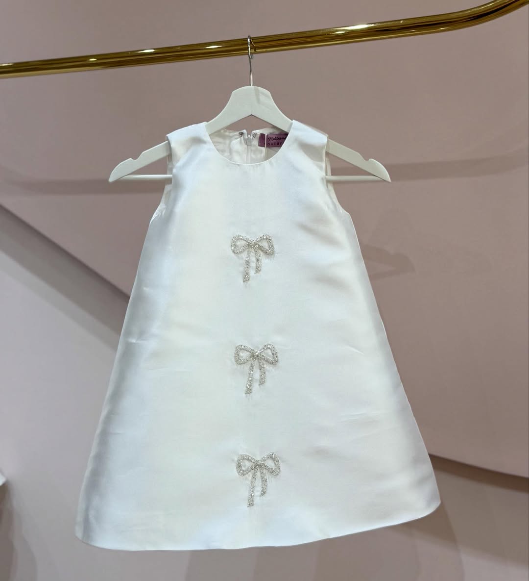 Classic Pearl Bow Ceremony Dress