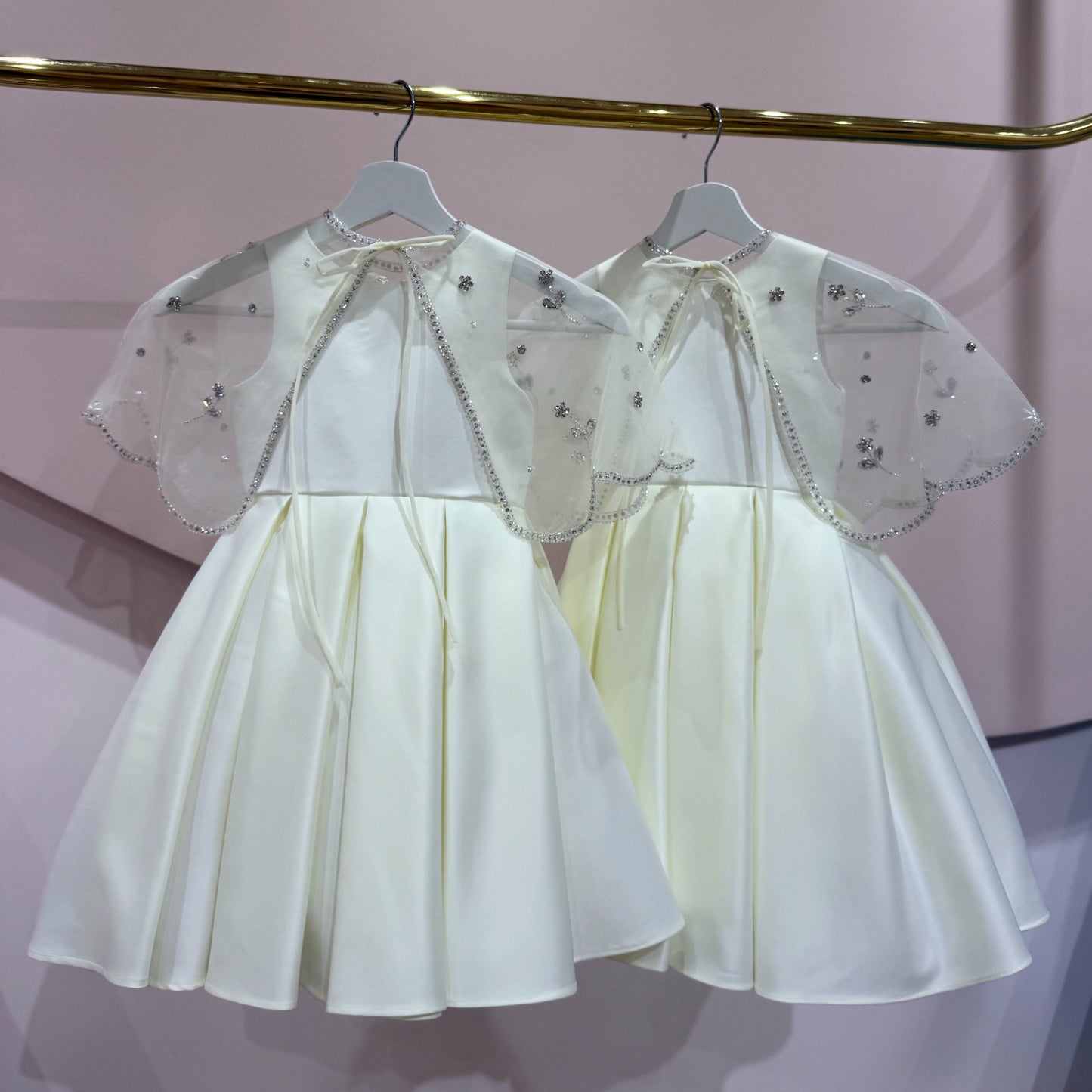 Crystal Butterfly Cape Dress