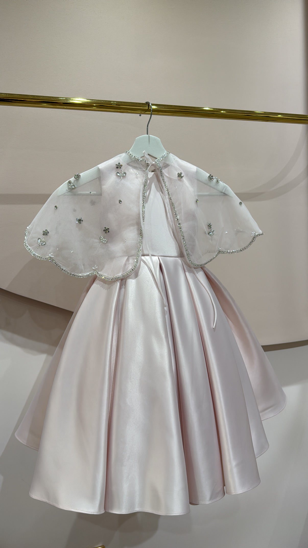 Crystal Butterfly Cape Dress