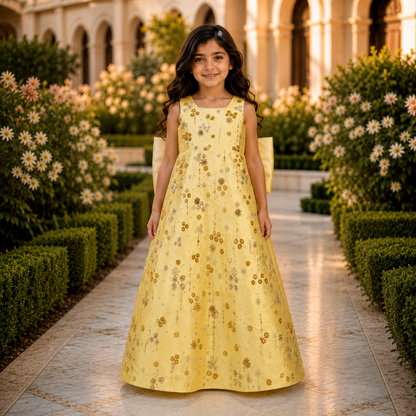 Daisy Jewel Satin Dress