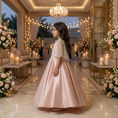 Crystal Butterfly Cape Dress