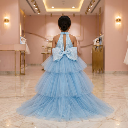 Sparkle Halter Neck Tulle Ball Gown