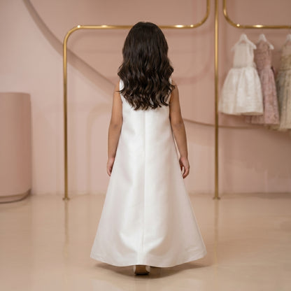 Classic Pearl Bow Ceremony Dress