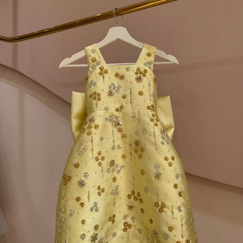 Daisy Jewel Satin Dress Midi Dress
