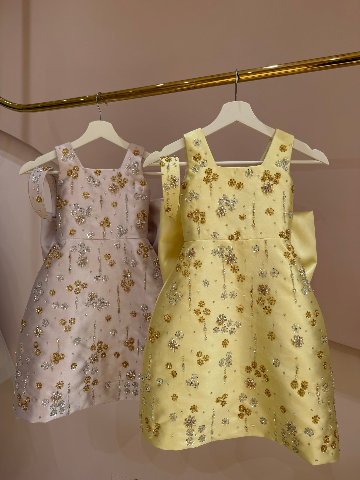 Daisy Jewel Satin Dress