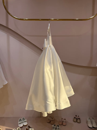 Classic Bow Back Satin Maxi Dress