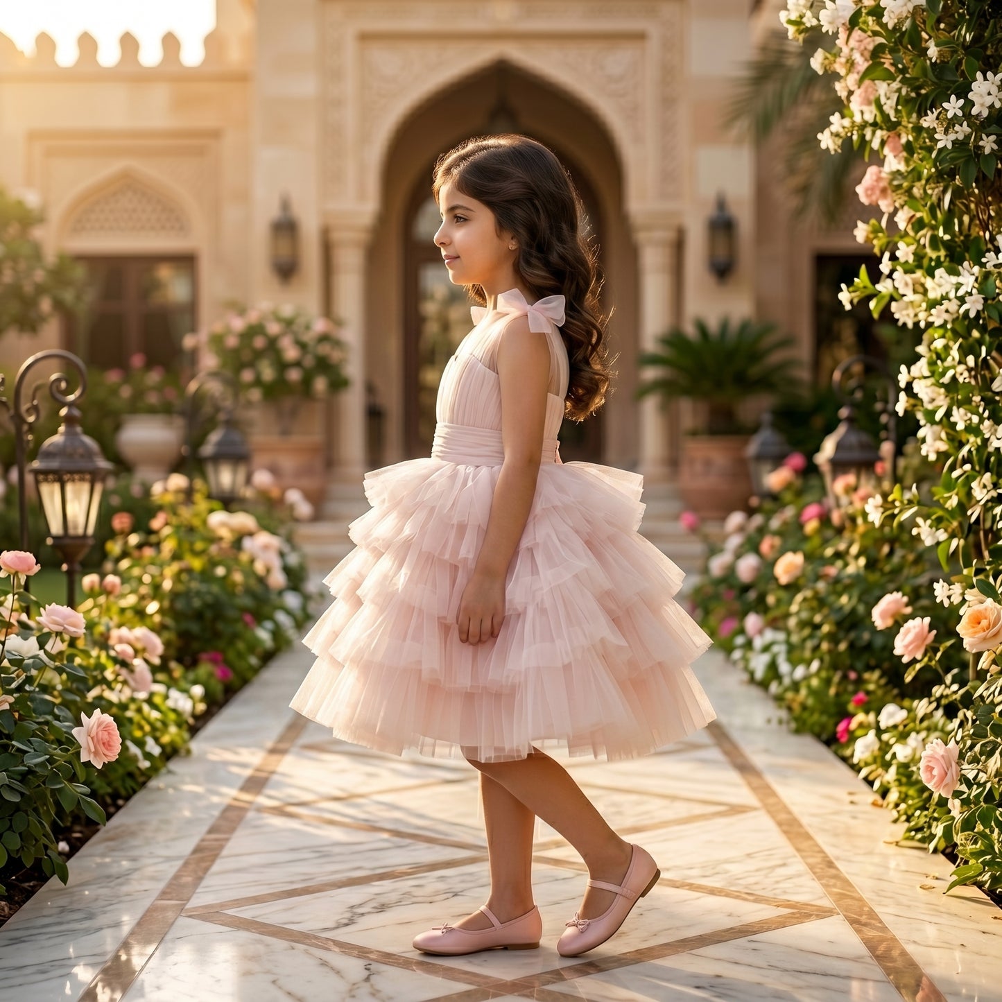 Ballerina Tulle Ruffled Short Dress