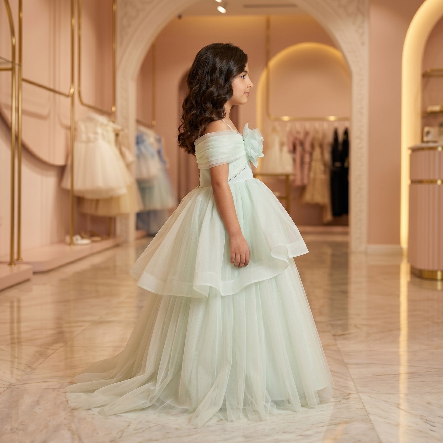 Emerald Cloud Fairy Dress